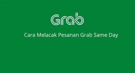 Cara Cek Resi Grab Same Day Instant Terbaru