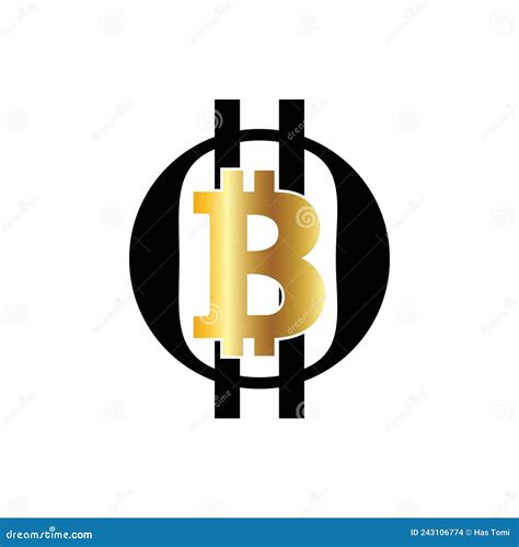 Bitcoin Crypto B Letter Logo Symbol Template Design Illustration Vector ...