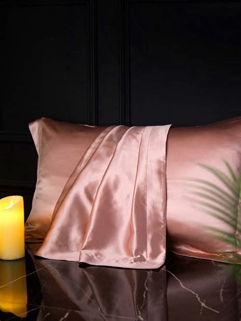 1 par Fronha sem enchimento Sólido Cetim Satin pillowcase Pillow