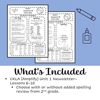 CKLA 3rd Grade Newsletters Unit 1 Lessons 6 10 By Growing In Third