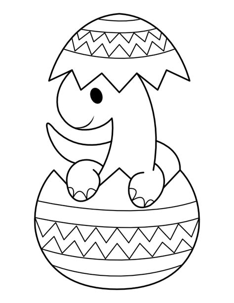 Dinosaur Easter Egg Coloring Pages Coloring Pages