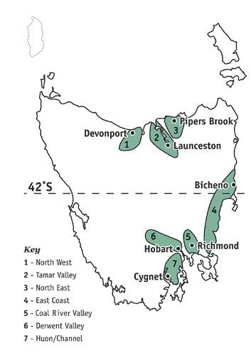 wine regions map  tasmania australia wine grapes   flickr