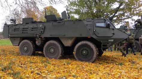 Sweden received the first Patria 6x6 armored personnel carriers ВПК name