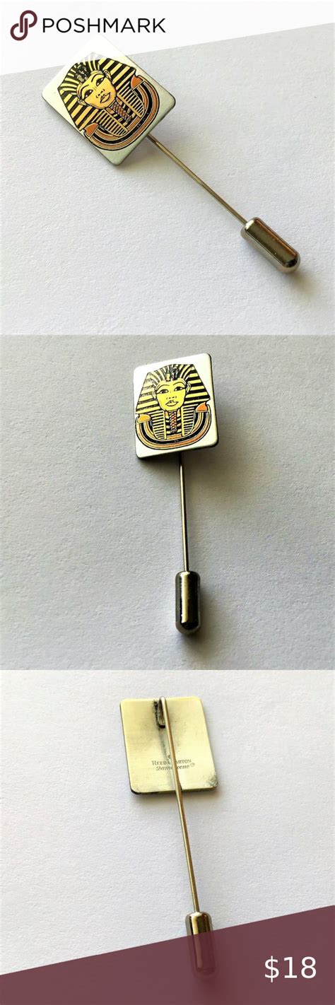 Vintage Reed And Barton Damascene Stick Pin Egyptian Stick Pins Reed