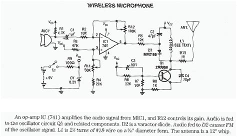 Wireless Microphone Electronic Circuits