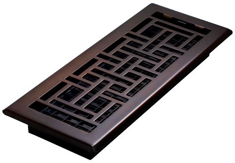 Decor Grates 4" x 12" Steel Plated Rubbed Bronze Finish Oriental Design ...