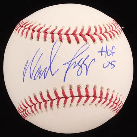 Wade Boggs Signed Oml Baseball Inscribed Hof Schwartz Coa