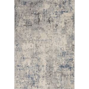 Nourison Rustic Textures Grey Beige Ft X Ft Abstract Contemporary