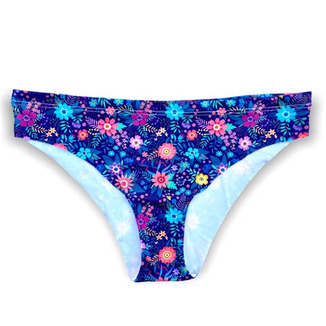 Flower Power Cheeky Bikini Ulu Underwear Outrageously Comfortable