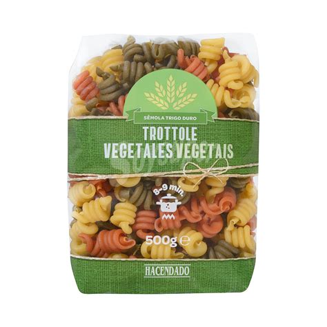 Hacendado Trottole Tricolore Pasta Italiana H Lices Paquete G