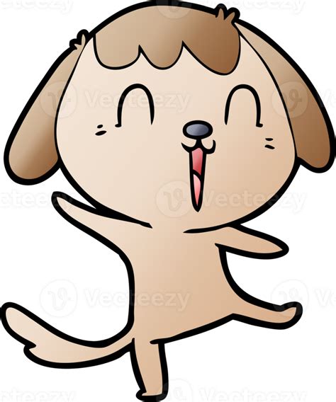 Happy Cartoon Dog 39868410 Png