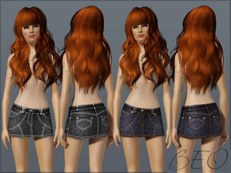 The Sims Resource Denim Skirt