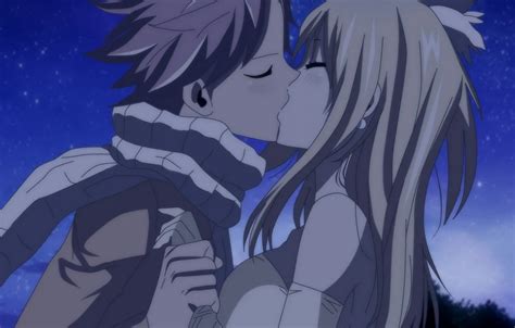 Fairy Tail Natsu And Lucy Kiss Manga