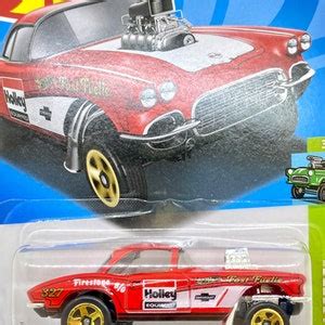 62 Corvette Gasser Red Colour Hot Wheels HW Gassers 2023 3 5 174 250 Etsy