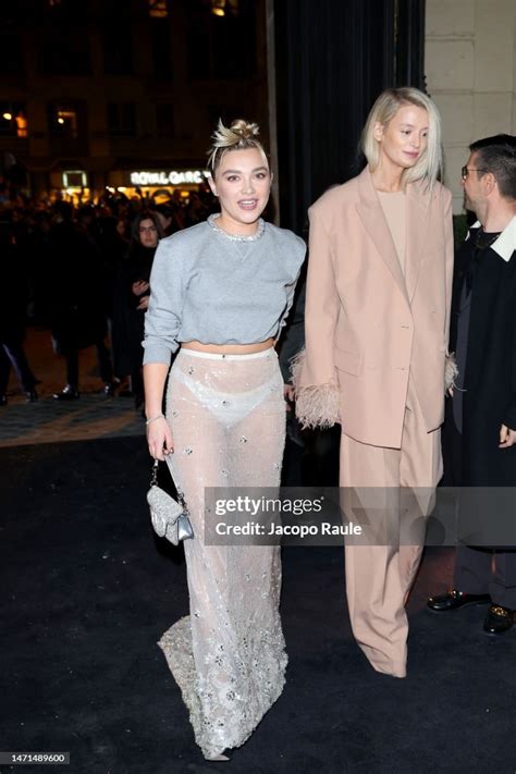 Florence Pugh Attends The Valentino Womenswear Fall Winter 2023 2024