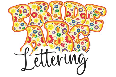 Pride Month Gay Pride Rainbow Lettering Graphic By TheDigitalDeli Creative Fabrica