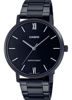 Японские наручные мужские часы Casio MTP VT01B 1B Коллекция Analog