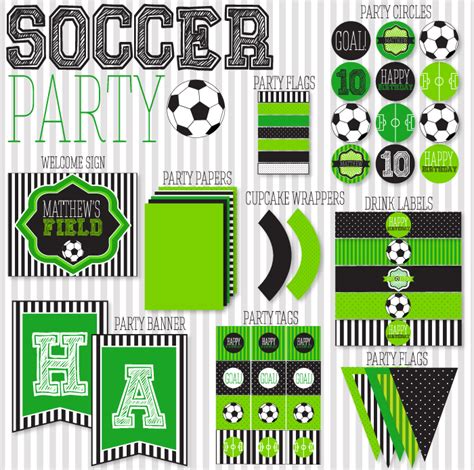 8 Best Images Of Soccer Birthday Party Free Printables Soccer Party