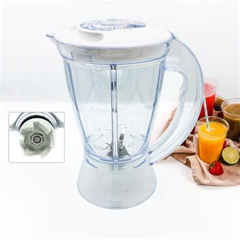 Bol Blender Bol Mixeur Complet Pour Moulinex Uno L Plastique Blanc