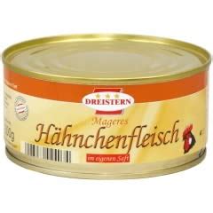 Dreistern H Hnchenfleisch Im Eigenen Saft X G Dose