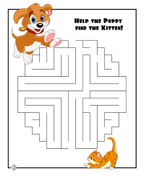 Free Easy Maze for Children | Activity Shelter