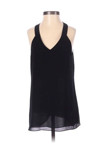 Naked Zebra Women Black Sleeveless Blouse S Ebay