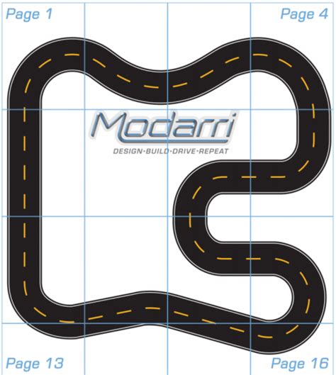 Printable Race Track! | Modarri | The Ultimate Toy Car | Race track, Cool sports cars, Sports cars