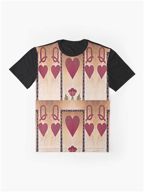 Queen Of Hearts Graphic T Shirt For Sale By Aprilrains Redbubble