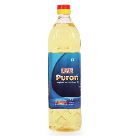 Puron Refined Groundnut Oil L Bottle At Litre