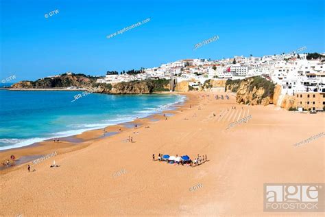 Fisherman's Beach, Albufeira, Algarve, Portugal, Stock Photo, Picture ...