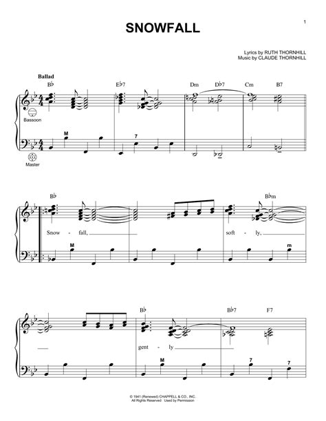 Snowfall | Sheet Music Direct