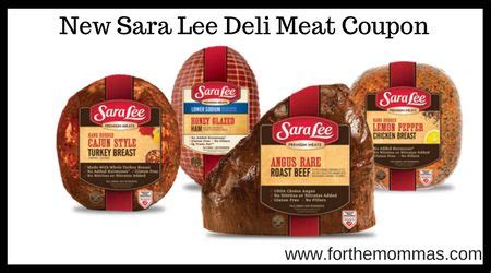 Sara Lee Deli Meat Coupon Worth $1.00 | Meat coupons, Deli meat, Deli