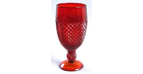 Addison Red Water Goblet By Mosser Ohio Replacements Ltd