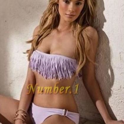 Sexy Women S Fashion Tassel Padded Bandeau Fringe Boho Swimsuit Swimwear Bikini Pcs Set On Luulla