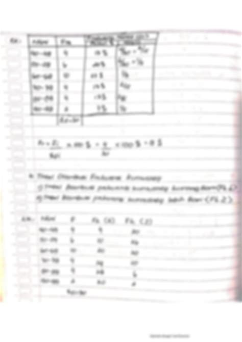 SOLUTION: Jenis jenis tabel distribusi frekuensi - Studypool