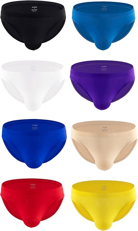 Gudan Mens Silky Bikini Briefs Low Rise Pack Of 4 Or 8 At Amazon Mens Clothing Store