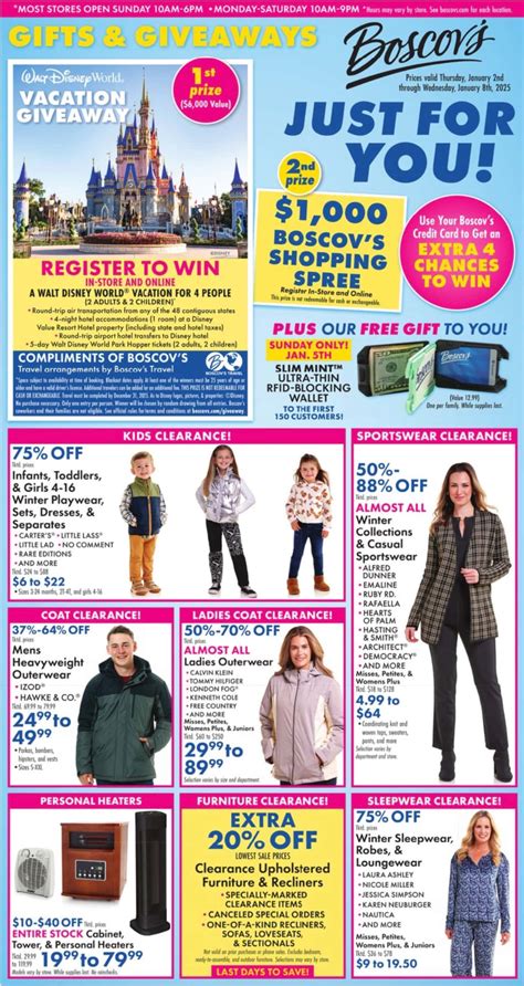 Boscov S Weekly Ad Sales Preview