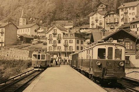 1950 FINHAUT STATION in Switzerland.Train between Martigny & Chamonix in France.Pinned by Steve ...