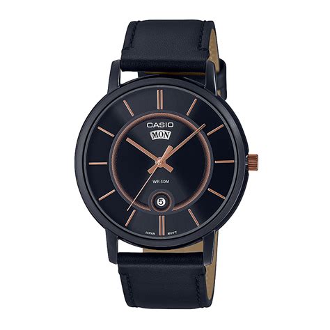 Reloj Casio Mtp B Bl A Acero Hombre Negro Btime