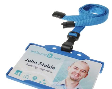 Plain Light Blue Lanyards With Breakaway And Plastic J Clip Pack Of