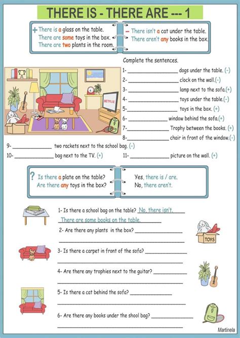 There is-There are activity for elementary | English for beginners ... 