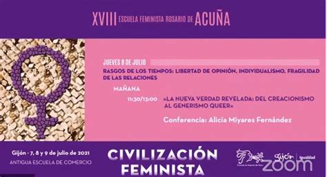 Ponencia Alicia Miyares En La Xviii Escuela Feminista Rosario De Acu A