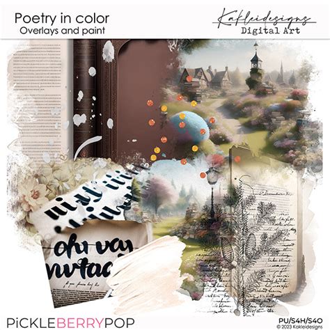 Poetry In Color Overlays And Paint By Kakleidesigns