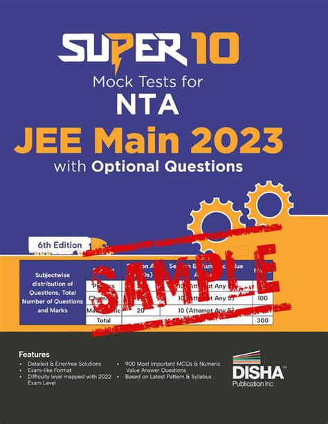 Super Mock Tests For Nta Jee Main With Optional Questions Th