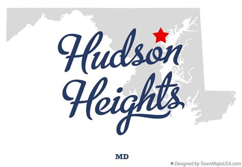 Map of Hudson Heights, MD, Maryland