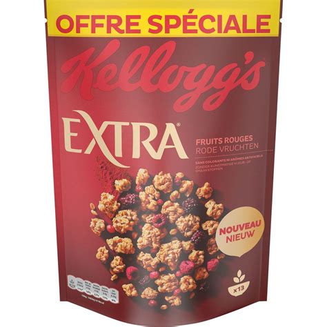 KELLOGG S Kellogg s extra céréale red fruits 600g 600g pas cher Auchan fr