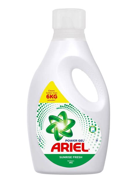 ariel liquid laundry detergent sunrise fresh bottle kg edamama