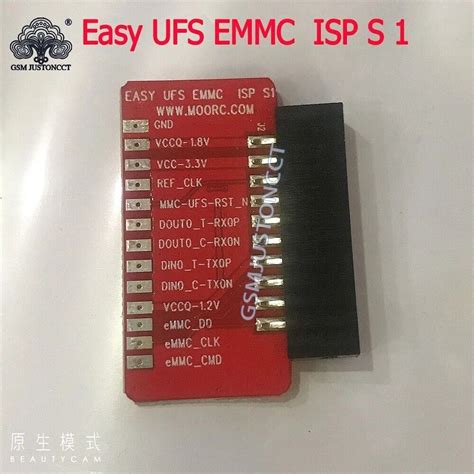 ICFRIEND MOORC UFS S1 EMMC ISP 4 In 1 Adapter For Z3X Easy JTAG W