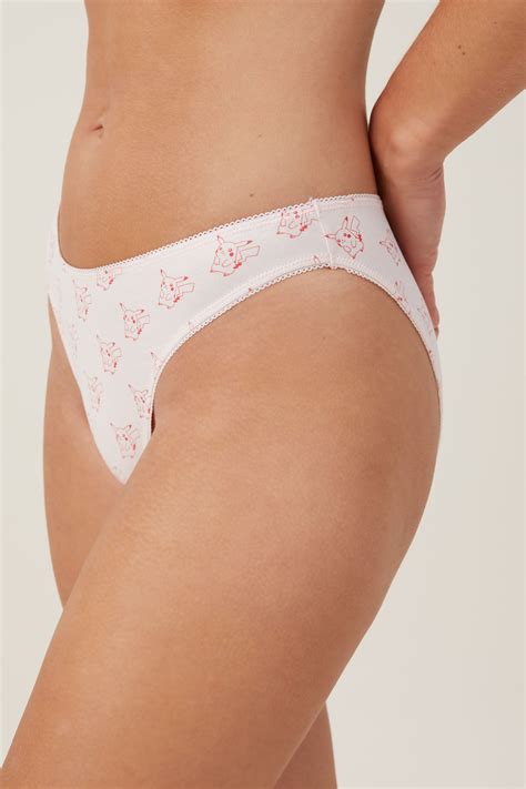 Organic Cotton Picot Bikini Brief