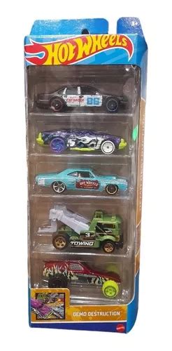 Hot Wheels Demo Destructión Paquete De 5 Autos Cuotas sin interés